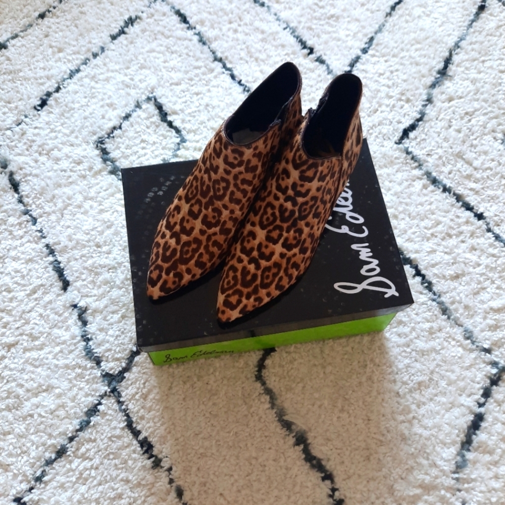 Sam Edelman Calf hair ankle boots